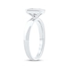 Thumbnail Image 2 of Now + Forever Lab-Grown Diamonds Radiant-Cut Bezel-Set Solitaire Engagement Ring 1 ct tw 14K White Gold (F/VS2)
