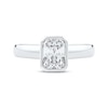 Thumbnail Image 4 of Now + Forever Lab-Grown Diamonds Radiant-Cut Bezel-Set Solitaire Engagement Ring 1 ct tw 14K White Gold (F/VS2)