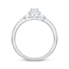 Thumbnail Image 2 of Princess-Cut Quad Diamond Promise Ring 1/5 ct tw 10K White Gold
