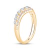 Thumbnail Image 2 of Now + Forever Lab-Grown Diamonds Two-Row Chevron Anniversary Ring 1/2 ct tw 14K Yellow Gold