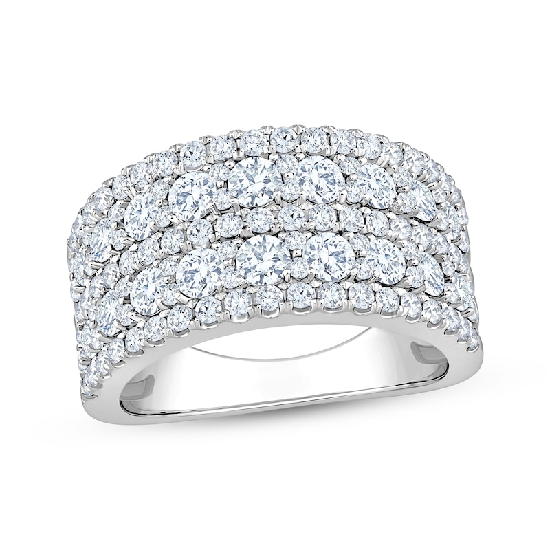 Main Image 1 of KAY Lab-Grown Diamonds Multi-Row Anniversary Ring 2 ct tw 14K White Gold
