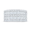 Thumbnail Image 3 of KAY Lab-Grown Diamonds Multi-Row Anniversary Ring 2 ct tw 14K White Gold