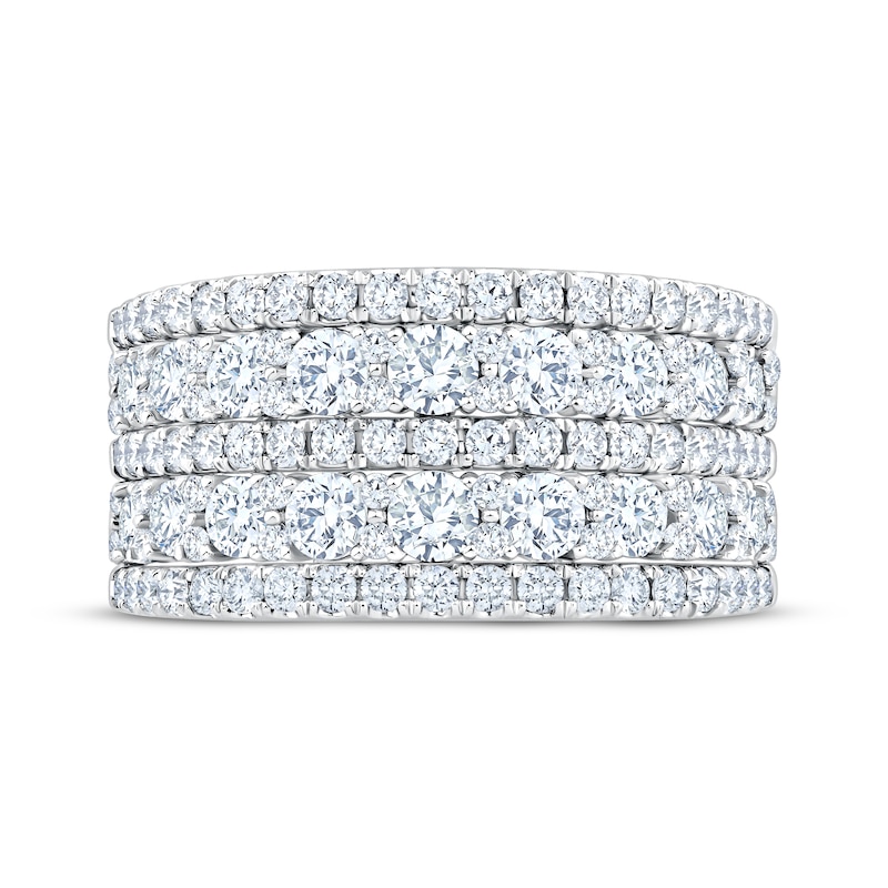 Main Image 3 of KAY Lab-Grown Diamonds Multi-Row Anniversary Ring 2 ct tw 14K White Gold