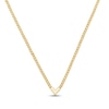 Thumbnail Image 1 of Chevron Rope Chain Necklace Hollow 10K Yellow Gold 22"
