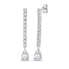 Thumbnail Image 1 of KAY Lab-Grown Diamonds Pear-Shaped & Round-Cut Drop Earrings 2 ct tw 10K White Gold