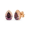 Thumbnail Image 1 of Le Vian Pear-Shaped Rhodolite Garnet & Strawberry Ombré Sapphire Earrings 14K Strawberry Gold