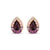Thumbnail Image 2 of Le Vian Pear-Shaped Rhodolite Garnet & Strawberry Ombré Sapphire Earrings 14K Strawberry Gold