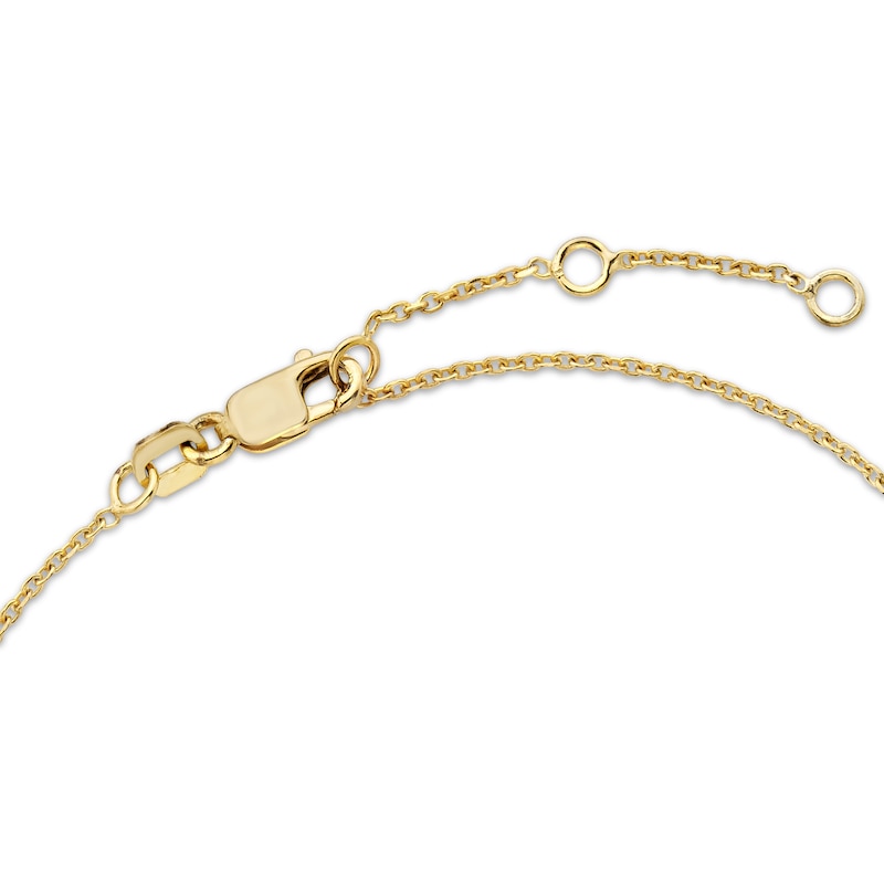 Main Image 3 of KAY Lab-Grown Diamonds Marquise-Cut Bezel-Set Solitaire Bracelet 1/8 ct tw 10K Yellow Gold 7.25" (F/SI2)
