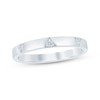 Thumbnail Image 1 of Now + Forever Diamond Five-Stone Triangle Anniversary Ring 1/10 ct tw 10K White Gold