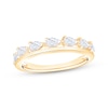 Thumbnail Image 1 of Now + Forever Lab-Grown Diamonds Pear-Shaped Anniversary Ring 5/8 ct tw 14K Yellow Gold