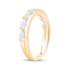 Thumbnail Image 2 of Now + Forever Lab-Grown Diamonds Pear-Shaped Anniversary Ring 5/8 ct tw 14K Yellow Gold