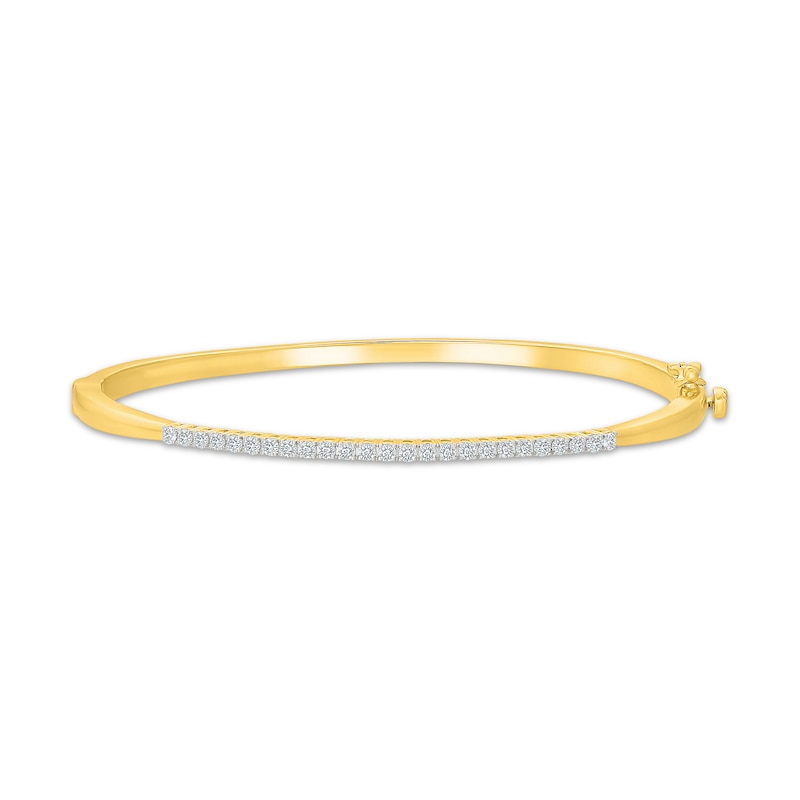 Main Image 1 of KAY Lab-Grown Diamonds Bangle Bracelet 1/2 ct tw 10K Yellow Gold