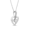 Thumbnail Image 2 of KAY Lab-Grown Diamonds Heart Frame Necklace 1/4 ct tw 10K White Gold 18"
