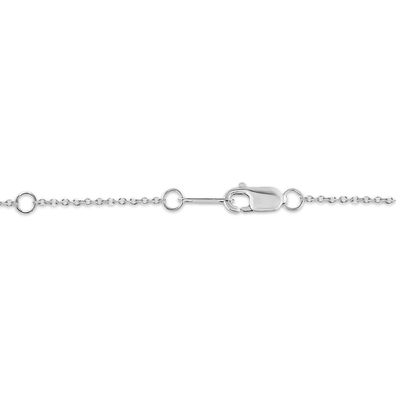 Main Image 4 of KAY Lab-Grown Diamonds Heart Frame Necklace 1/4 ct tw 10K White Gold 18"