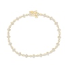 Thumbnail Image 1 of KAY Lab-Grown Diamonds Alternating Geometric Frame Bracelet 5/8 ct tw 10K Yellow Gold 7"