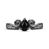 Thumbnail Image 4 of Disney Treasures The Nightmare Before Christmas Pear-Shaped Black Onyx & Diamond Ring 1/15 ct tw Black Rhodium-Plated Sterling Silver