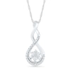 Thumbnail Image 1 of Diamond Accent Infinity Necklace Sterling Silver