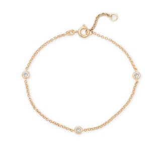 Rocksbox The Parker Lab-Grown Diamond Station Bracelet 1/4 ct tw 24K Yellow Gold Vermeil Sterling Silver 8"