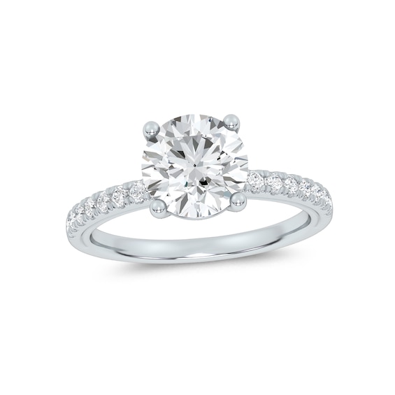 Now + Forever Lab-Grown Diamond Engagement Ring Setting 1/4 ct tw Platinum