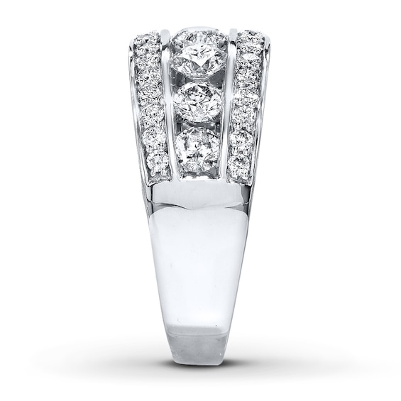 Diamond Ring 2 ct tw Round-cut 14K White Gold | Kay