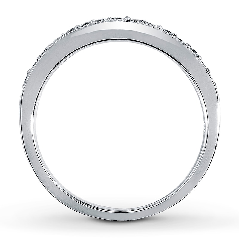 Diamond Anniversary Ring 1/5 ct tw Round-Cut 14K White Gold