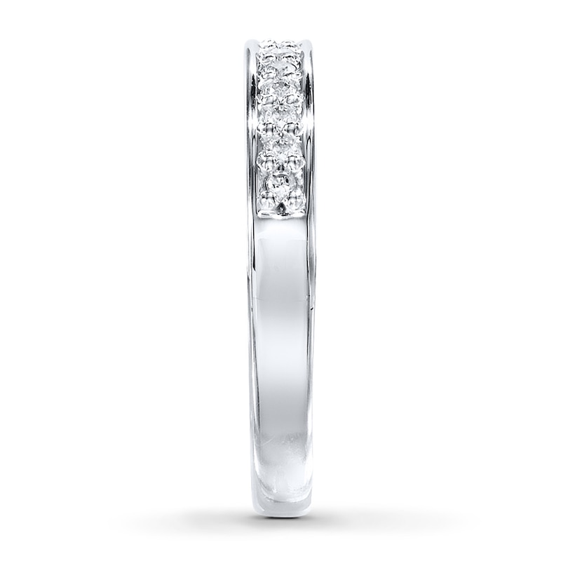 Diamond Anniversary Band 1/8 ct tw Round-cut 10K White Gold