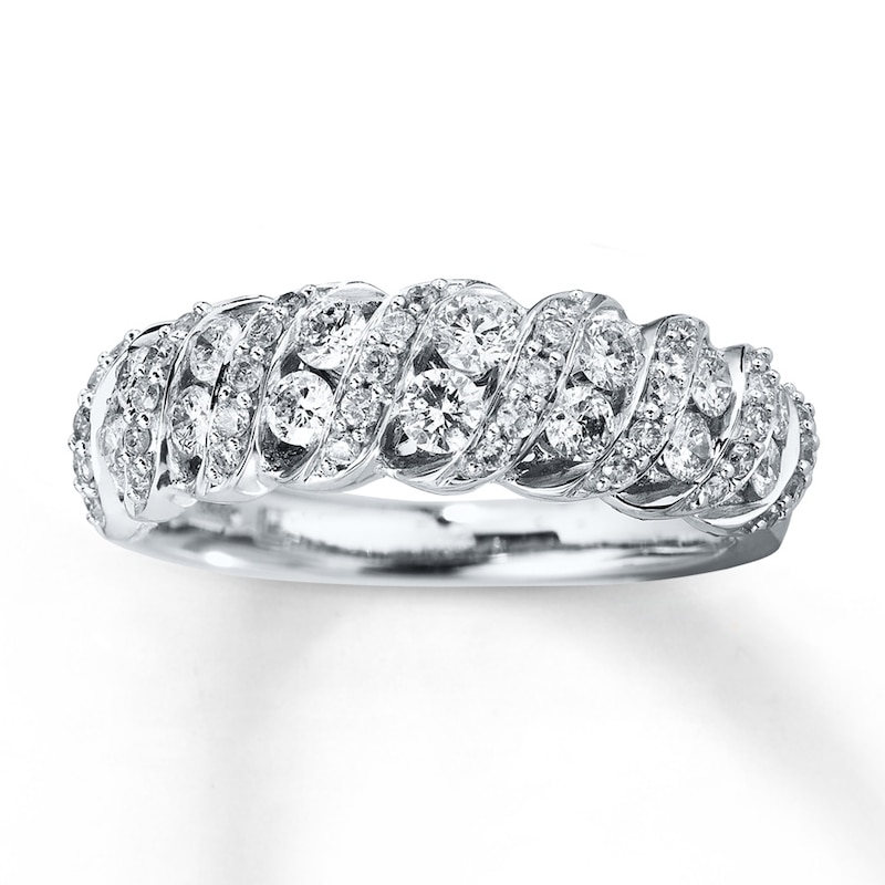 Diamond Anniversary Band 3/4 ct tw Round-cut 14K White Gold