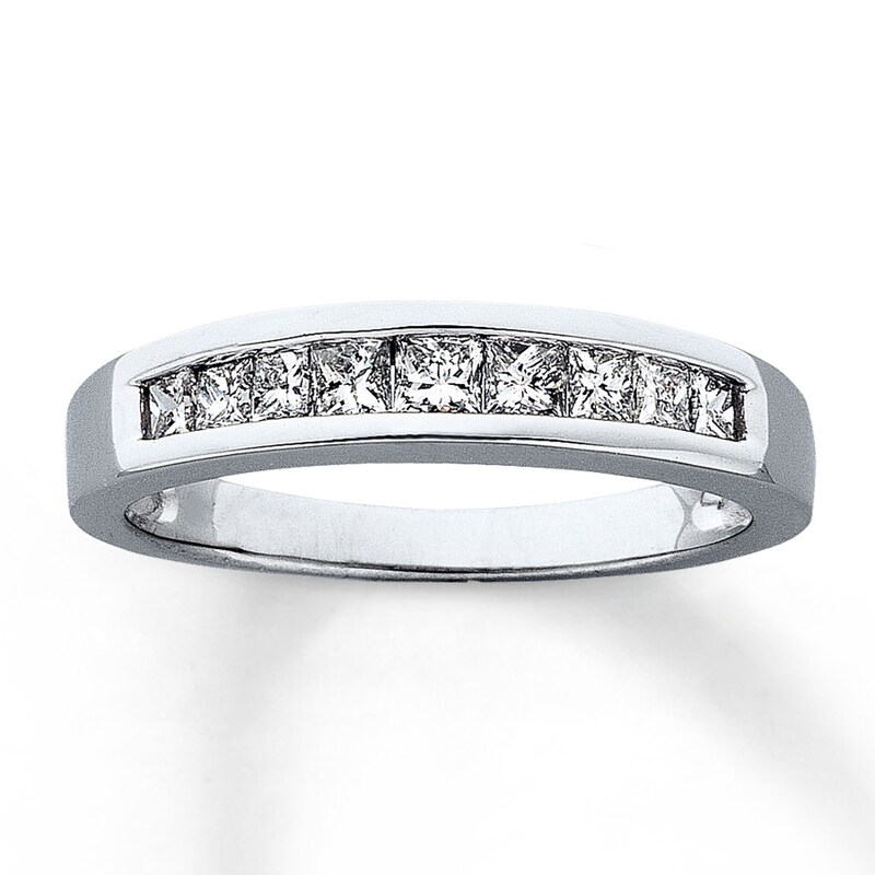 1/2 Ct. T.W. Diamond Band in 14K White Gold