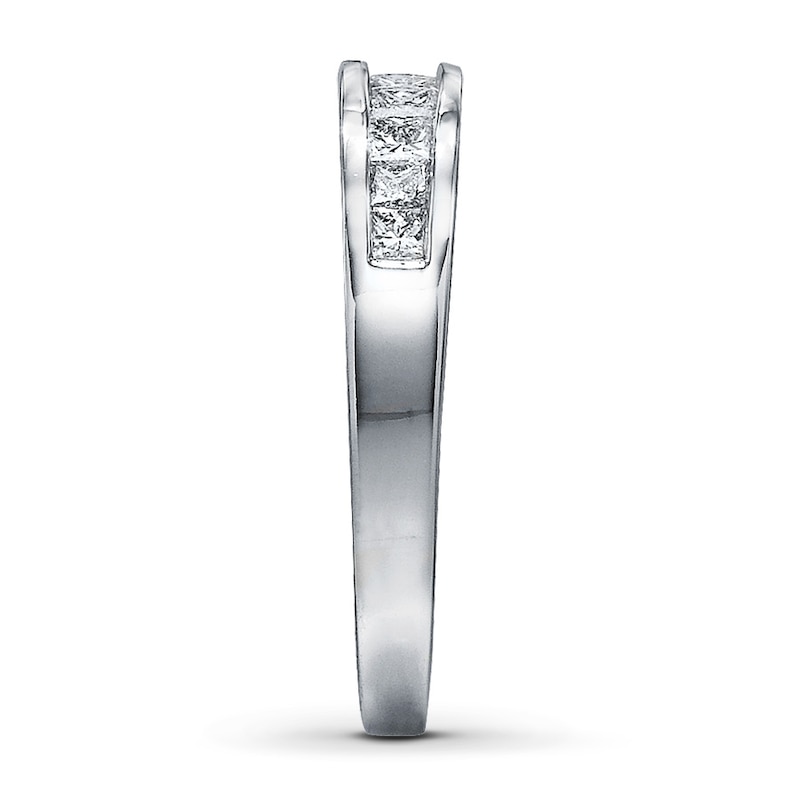 Diamond Anniversary Band 1/2 ct tw Princess-cut 14K White Gold