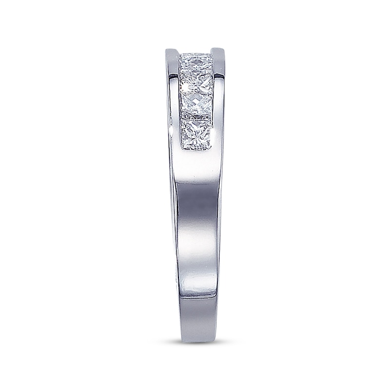Main Image 2 of Diamond Anniversary Band 1 ct tw Princess-cut 14K White Gold