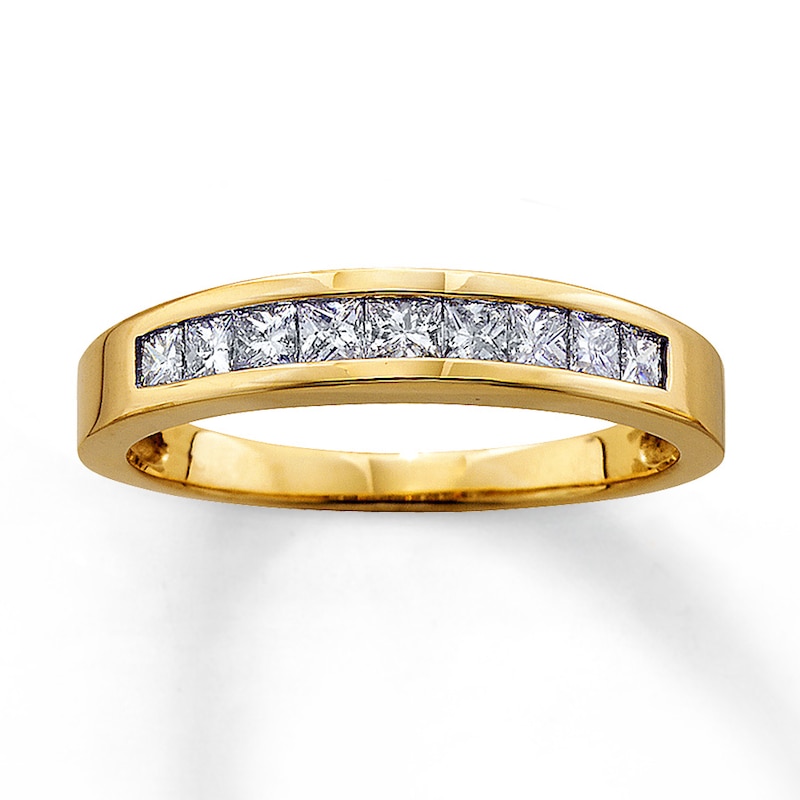 Diamond Band 1/2 ct tw Princess-cut 14K Yellow Gold