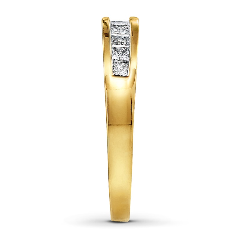 Diamond Band 1/2 ct tw Princess-cut 14K Yellow Gold