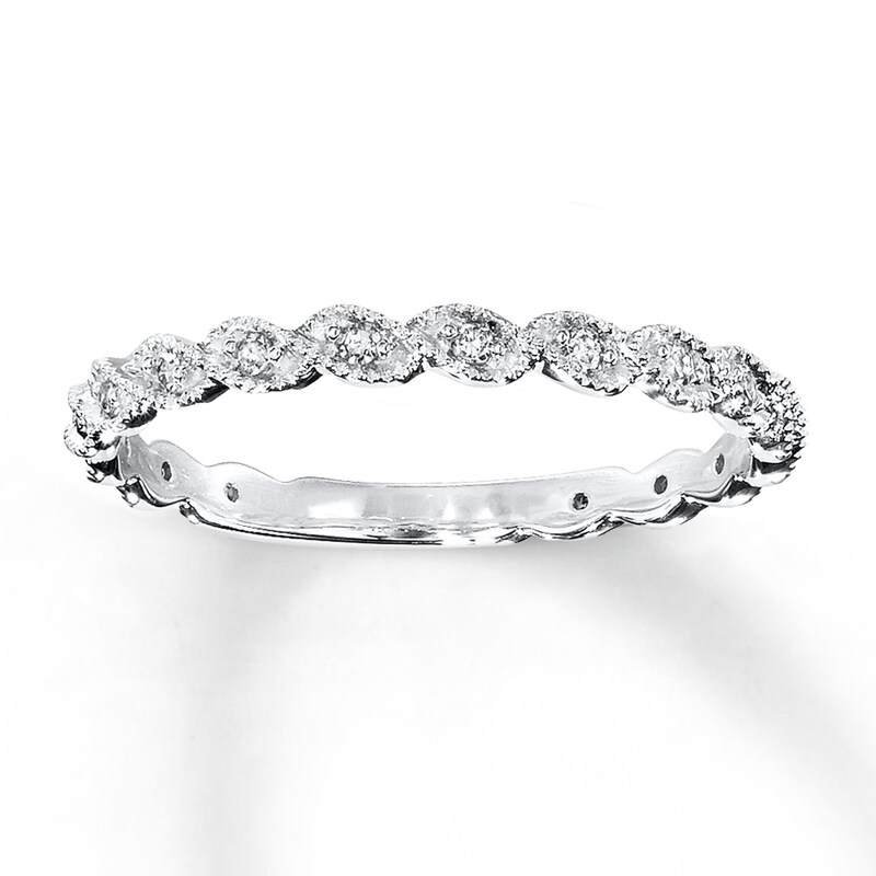 Main Image 1 of Now + Forever Diamond Ring 1/10 ct tw Round-cut 14K White Gold