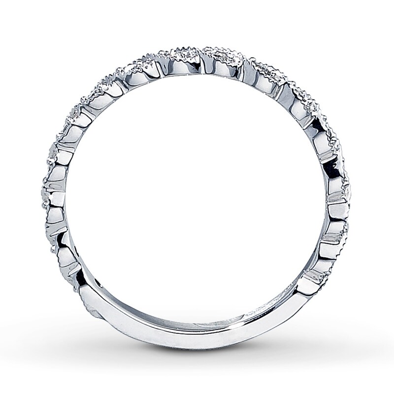 Diamond Ring 1/10 ct tw Round-cut 14K White Gold