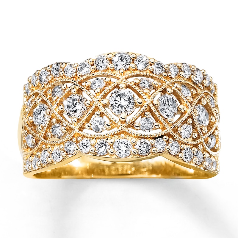 Diamond Band 1 ct tw Round-cut 14K Yellow Gold