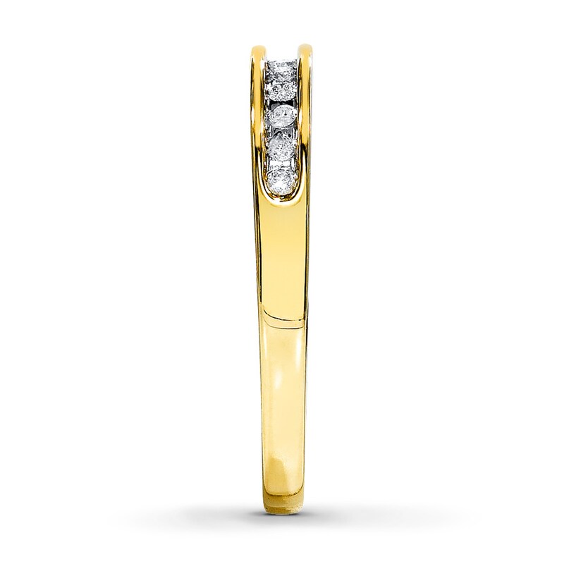 Main Image 3 of Diamond Band 1/10 carat tw Round-cut 10K Yellow Gold
