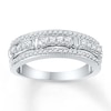 Thumbnail Image 1 of Now + Forever Diamond Anniversary Ring 1/2 ct tw Round-cut 10K White Gold