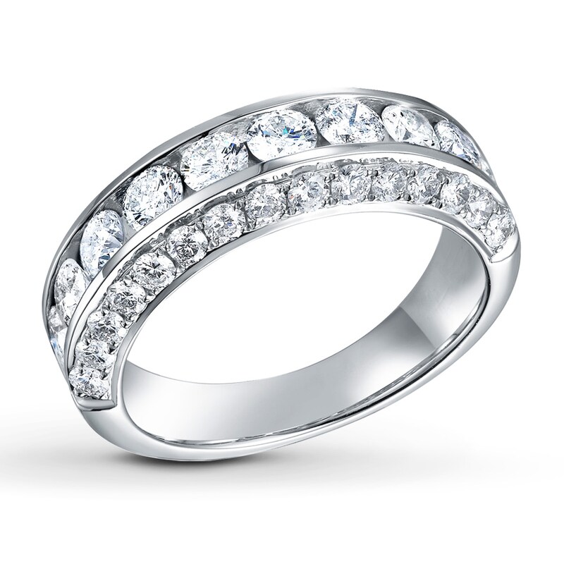 Diamond Anniversary Band 2 ct tw Round-cut 14K White Gold