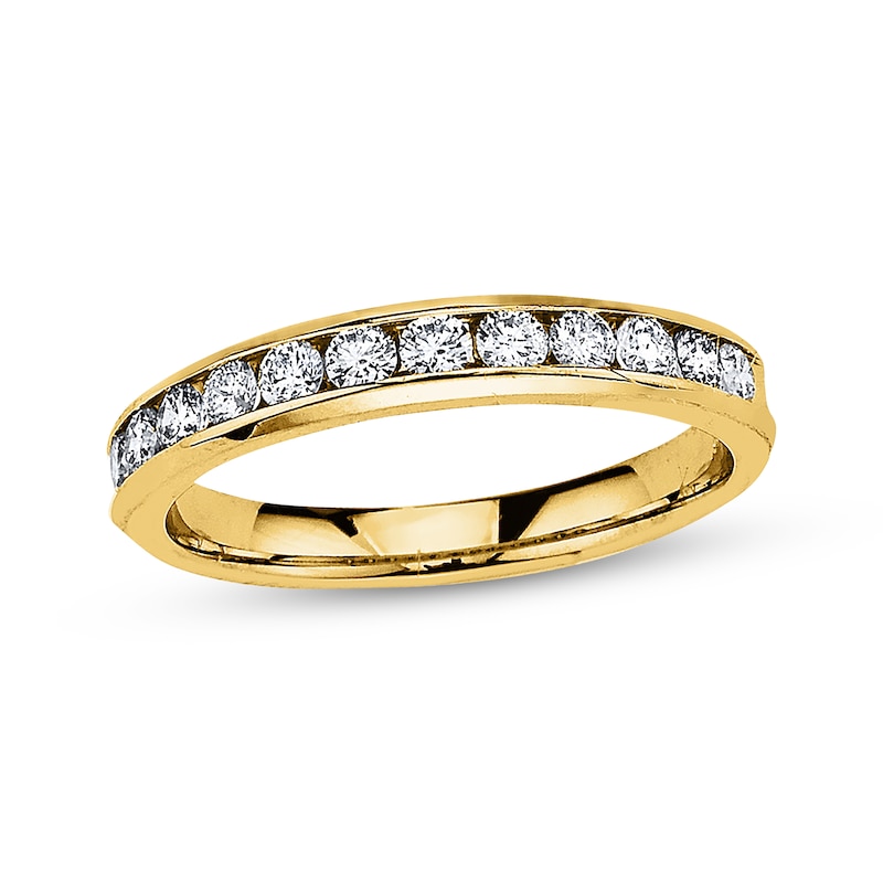 Diamond Anniversary Band 1/2 ct tw Round-cut 10K Yellow Gold