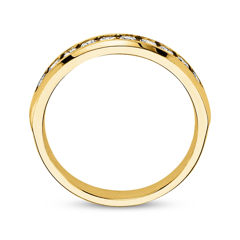 Diamond Anniversary Band 1/2 ct tw Round-cut 10K Yellow Gold