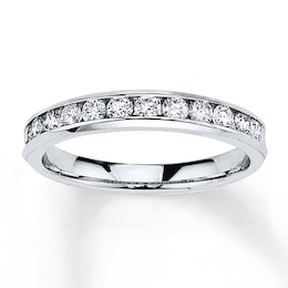Diamond Anniversary Band 1/2 ct tw Round-cut 10K White Gold
