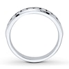 Thumbnail Image 2 of Diamond Anniversary Band 1/2 ct tw Round-cut 10K White Gold