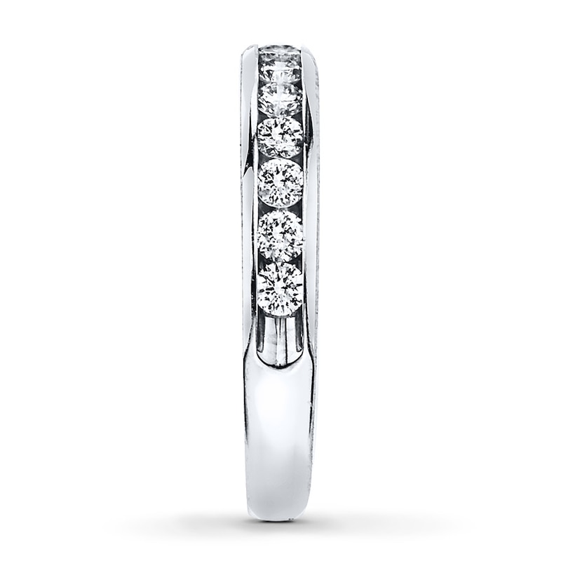 Main Image 3 of Diamond Anniversary Band 1/2 ct tw Round-cut 10K White Gold