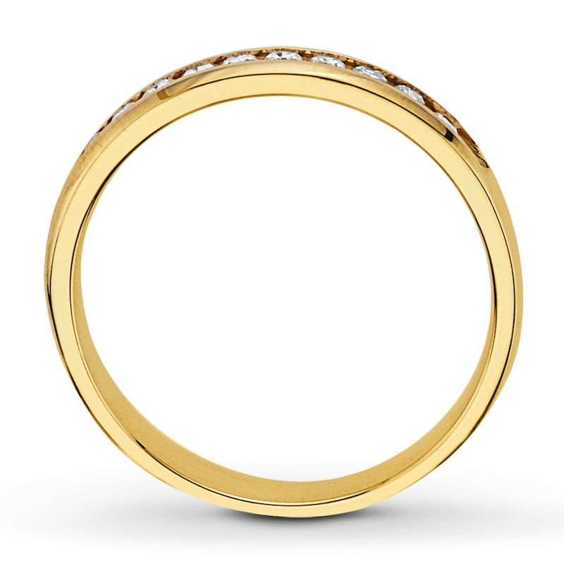 Diamond Anniversary Band 1/4 ct tw Round-cut 10K Yellow Gold