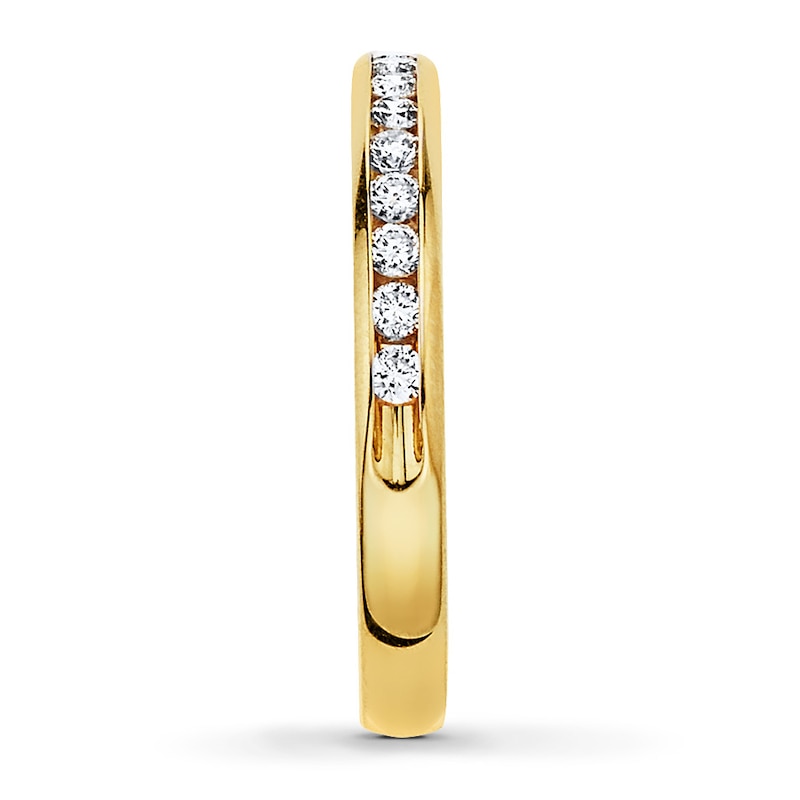 Diamond Anniversary Band 1/4 ct tw Round-cut 10K Yellow Gold