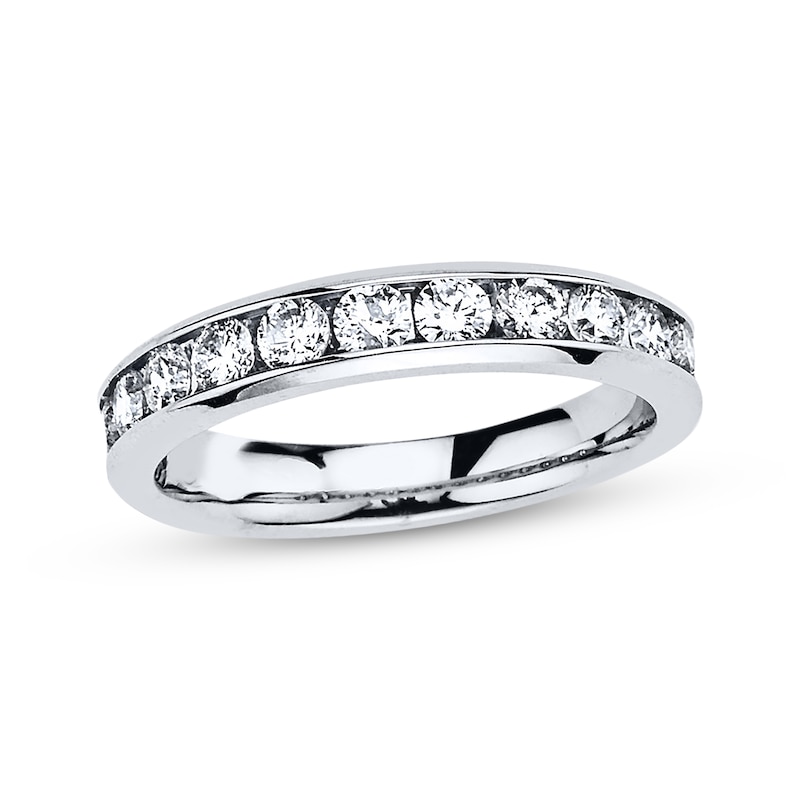 Main Image 1 of Diamond Anniversary Band 1 ct tw Round-cut 10K White Gold