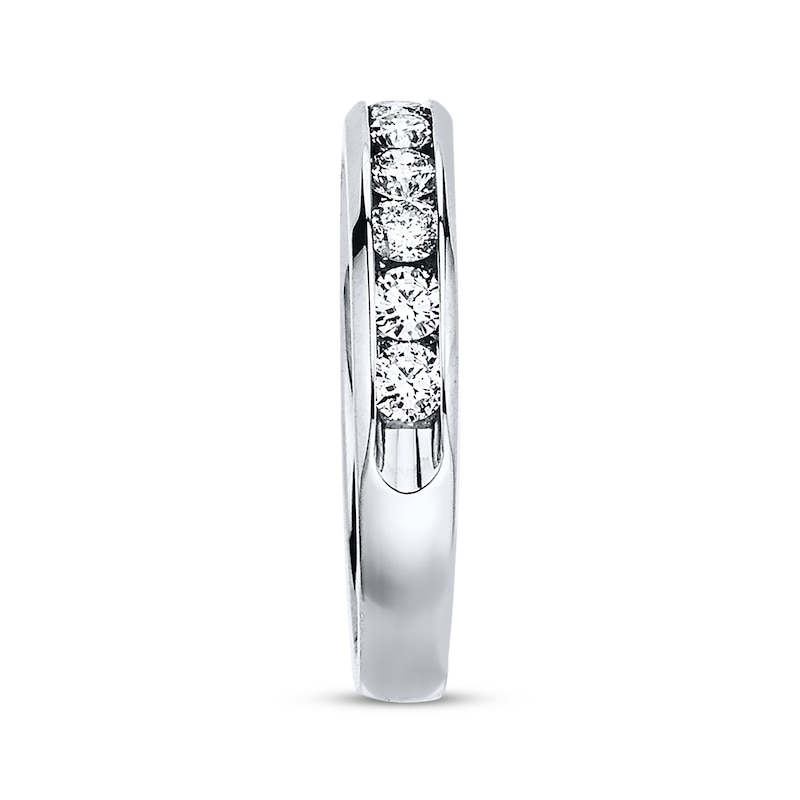 Main Image 2 of Diamond Anniversary Band 1 ct tw Round-cut 10K White Gold