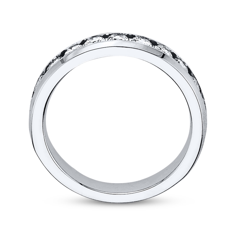 Main Image 3 of Diamond Anniversary Band 1 ct tw Round-cut 10K White Gold
