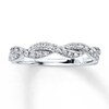 Thumbnail Image 0 of Diamond Anniversary Ring 1/6 ct tw Round-cut 10K White Gold
