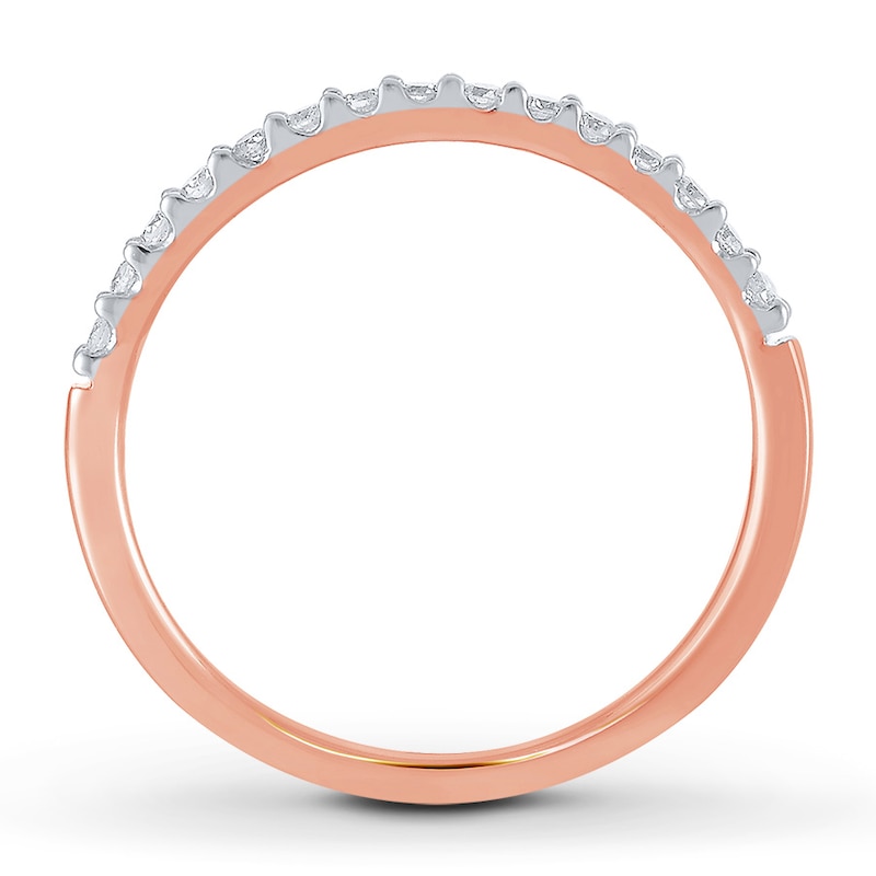 Main Image 2 of Diamond Anniversary Ring 1/6 ct tw Round-cut 14K Rose Gold